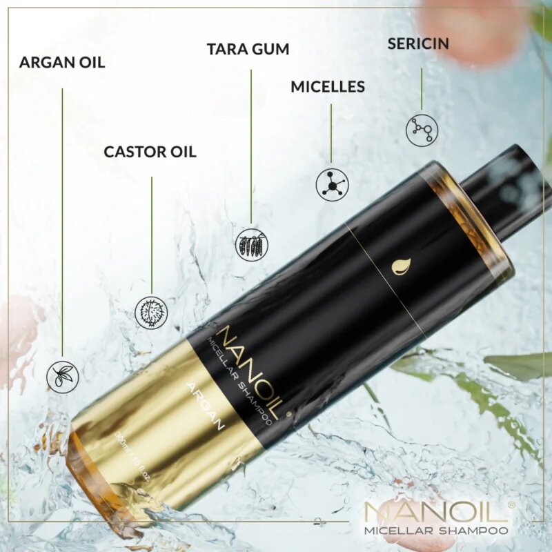 Nanoil Argan șampon micelar cu ulei de argan 300 ml