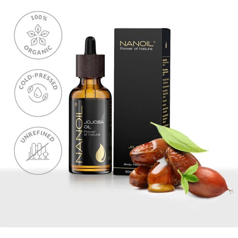 Nanoil Jojoba Oil ulei de jojoba pentru față corp și păr 50 ml