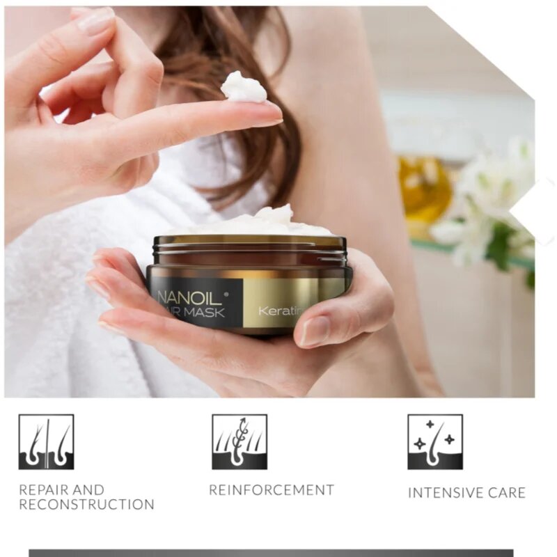 Nanoil Keratin masca cu keratina pentru păr 300 ml