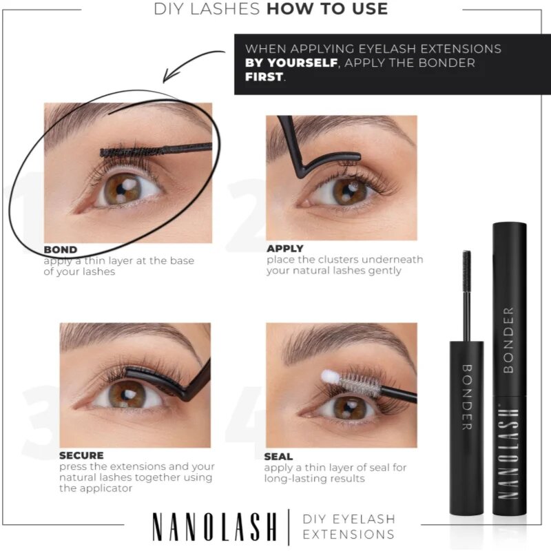 Nanolash DIY Bonder adeziv pentru gene false culoare Clear 5 ml