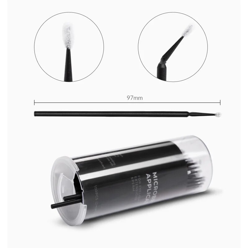 Nanolash Microbrush perie pentru gene 2 mm 100 buc