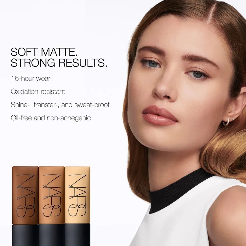 Nars SOFT MATTE Complete Foundation machiaj cu efect matifiant culoare MARQUISES 45 ml