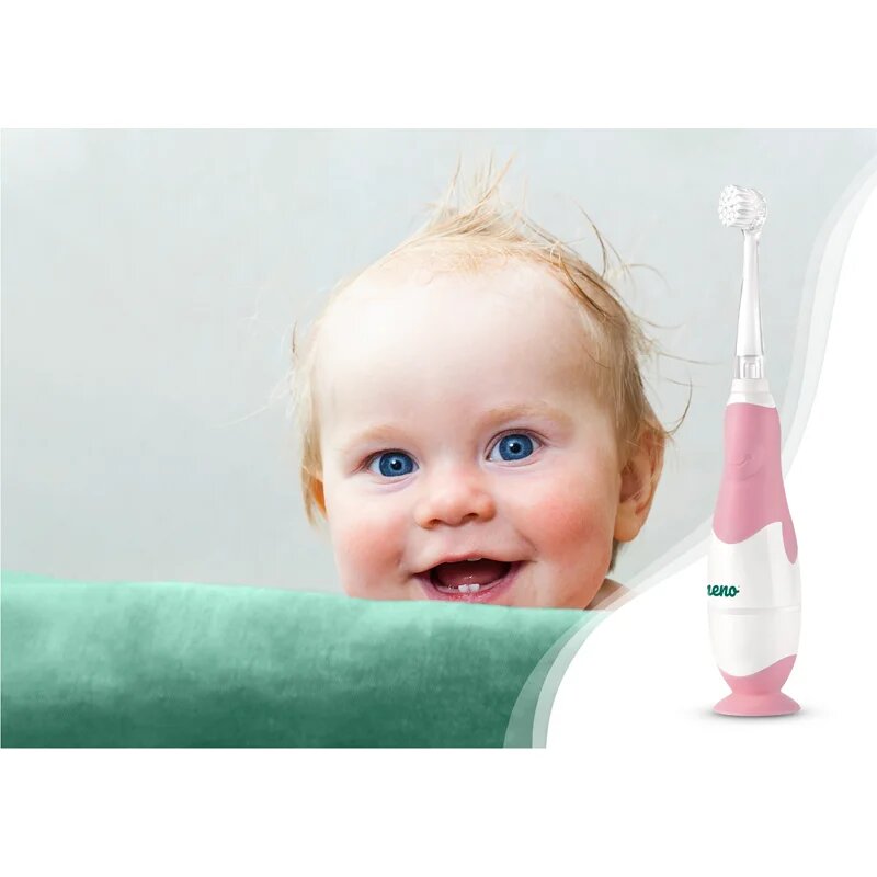 NENO Denti Pink baterie perie de dinti pentru copii 3 m+ 1 buc