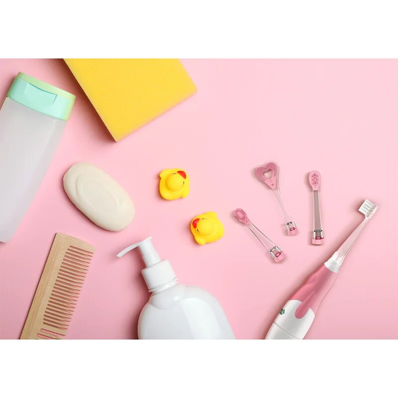 NENO Denti Pink baterie perie de dinti pentru copii 3 m+ 1 buc
