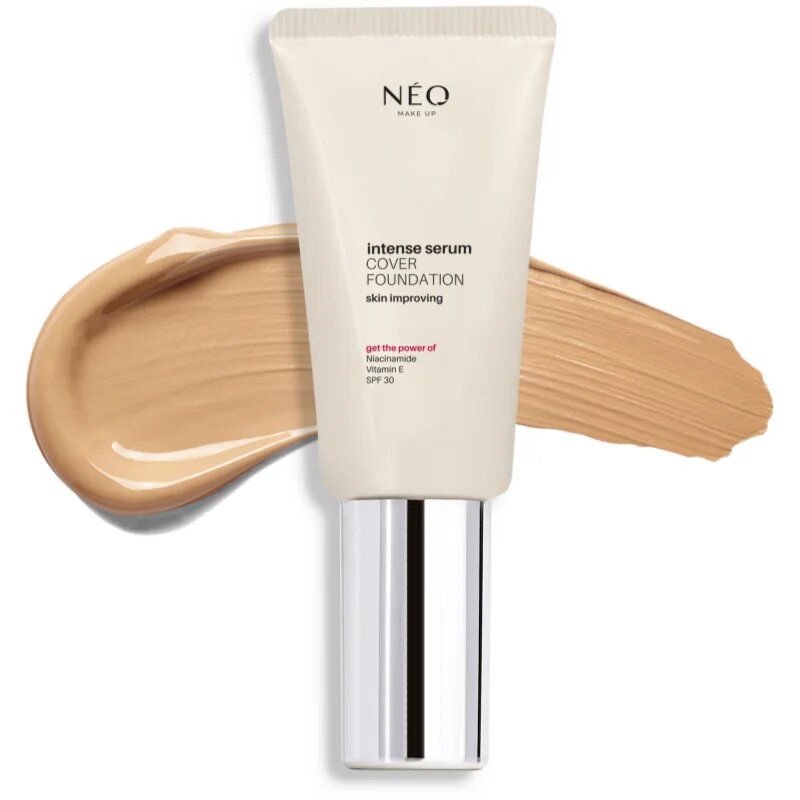 NEO MAKE UP Intense Serum Cover Foundation machiaj natural SPF 30 culoare 03 Natural 30 ml
