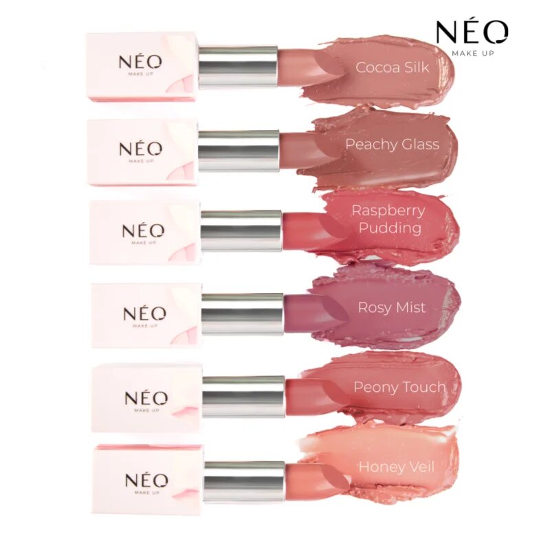 NEO MAKE UP Intense Serum Sheer Lipstick Ruj crema hidratant culoare 06 Cocoa Silk 4.3 g