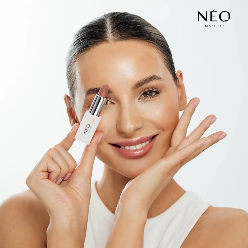 NEO MAKE UP Intense Serum Sheer Lipstick Ruj crema hidratant culoare 06 Cocoa Silk 4.3 g