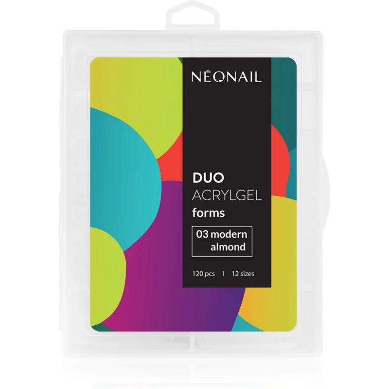 NeoNail Duo Acrylgel Forms șabloane pentru unghii tip 03 Modern Almond 120 buc