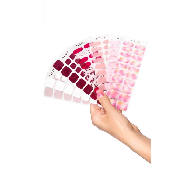 NeoNail Easy On Gel Stickers folii autocolante pentru unghii cu utilizarea lămpii UV/LED culoare M13 20 buc