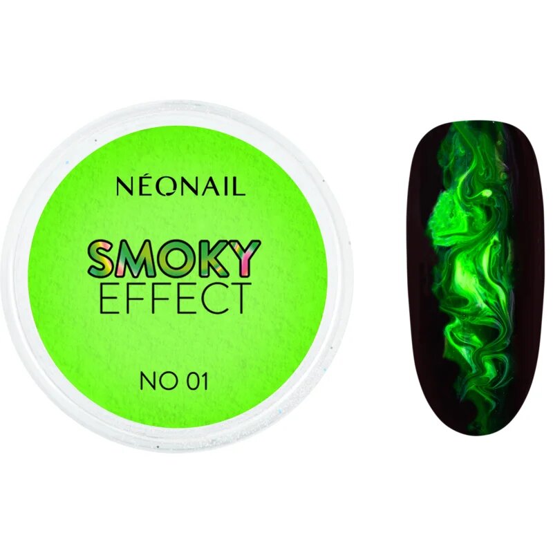 NeoNail Effect Smoky pudră colorată pentru unghii culoare No. 1 Green 2 g