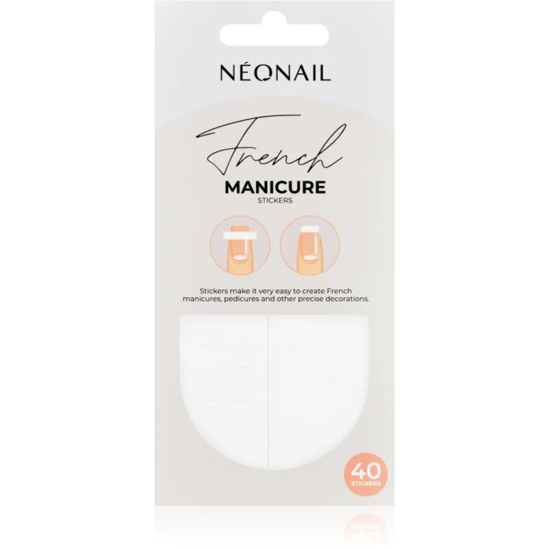 NeoNail French Manicure Stickers folii autocolante pentru unghii tip 02 40 buc