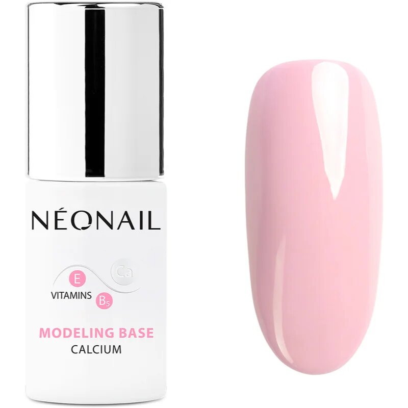 NeoNail Modeling Base Calcium baza gel pentru unghii cu calciu culoare Blush Boomer 72 ml