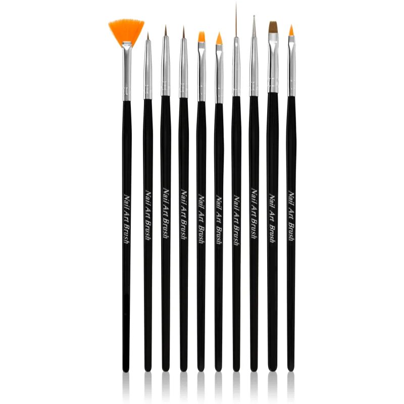 NeoNail Nail Art Brushes set perii machiaj pentru unghii 10 buc