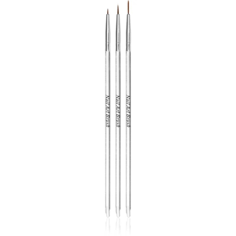 NeoNail Nail Art Brushes set perii machiaj pentru unghii 3 buc