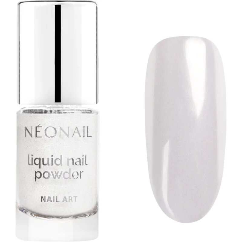 NeoNail Nail Art Liquid Nail Powder pudra cu particule stralucitoare pentru unghii culoare Chrome 01 6.5 ml