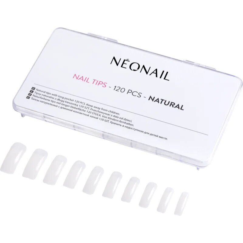 NeoNail Nail Tips unghii artificiale tip Natural 120 buc