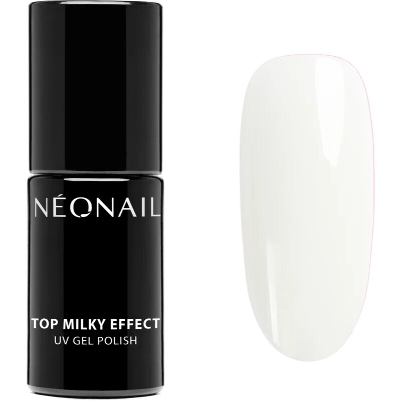 NeoNail Top Milky Effect lac gel de unghii pentru acoperirea superioară culoare Creamy 7.2 ml