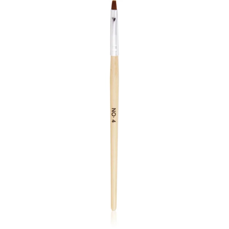 NeoNail Wooden Brush perie pentru aplicarea produselor cu textură de gel tip No. 4 1 buc