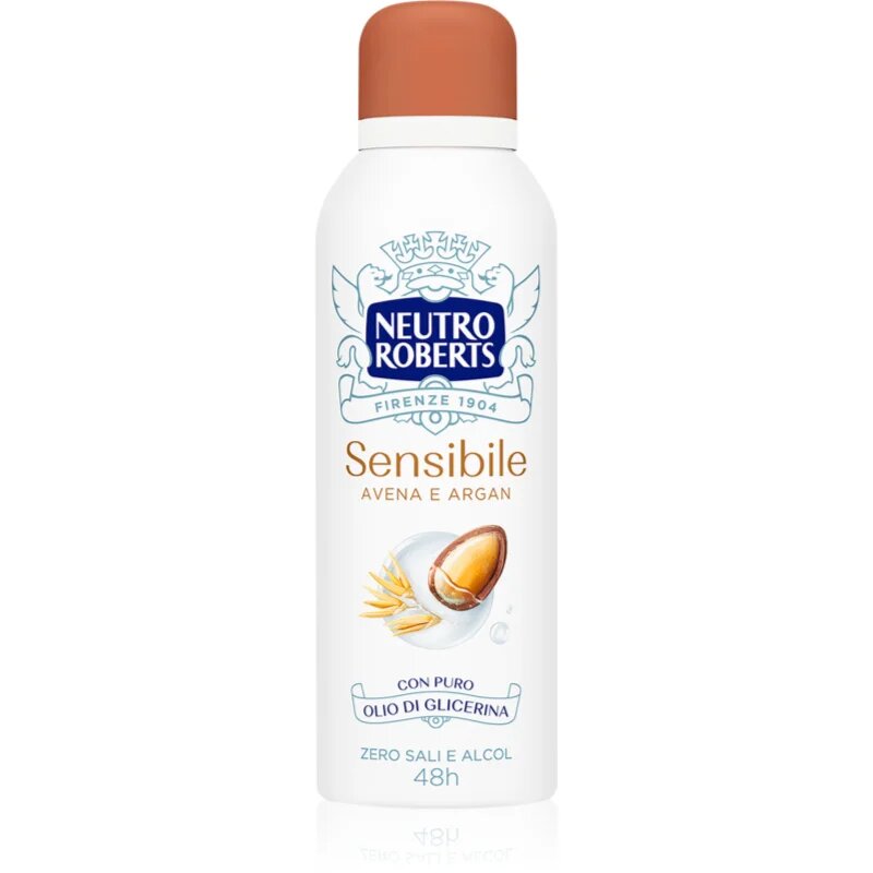 Neutro Roberts Avena e Argan deodorant spray cu o eficienta de 48 h 50 ml