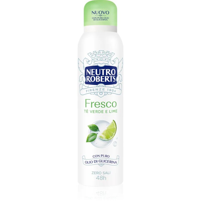 Neutro Roberts Tè Verde e Lime deodorant spray cu o eficienta de 48 h 150 ml