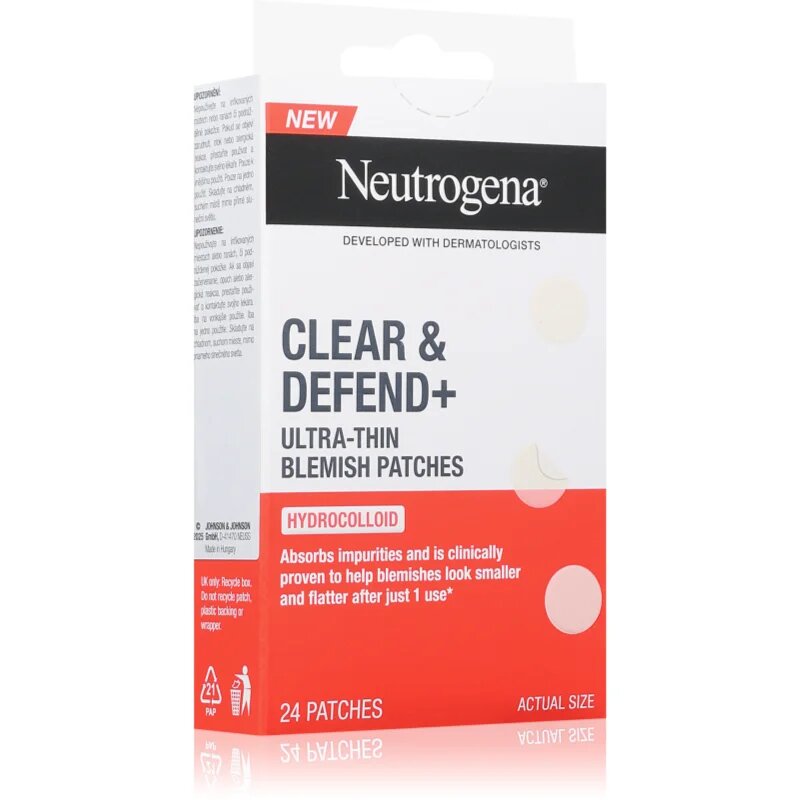 Neutrogena Clear & Defend+ plasturi pentru piele problematică 24 buc
