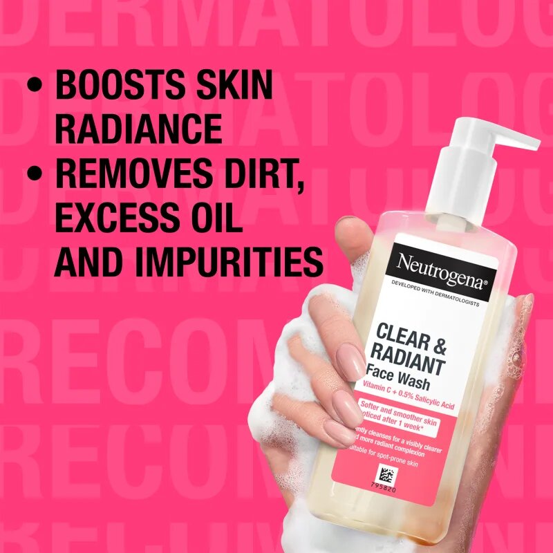 Neutrogena Clear & Radiant gel de curățare 200 ml