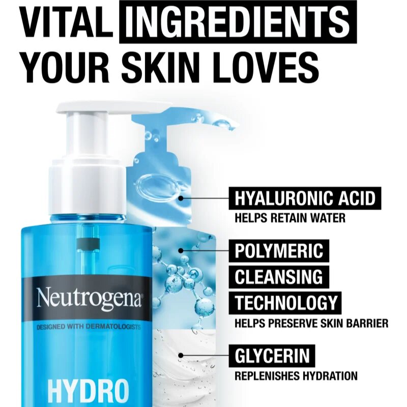Neutrogena Hydro Boost® gel de curățare blând 200 ml