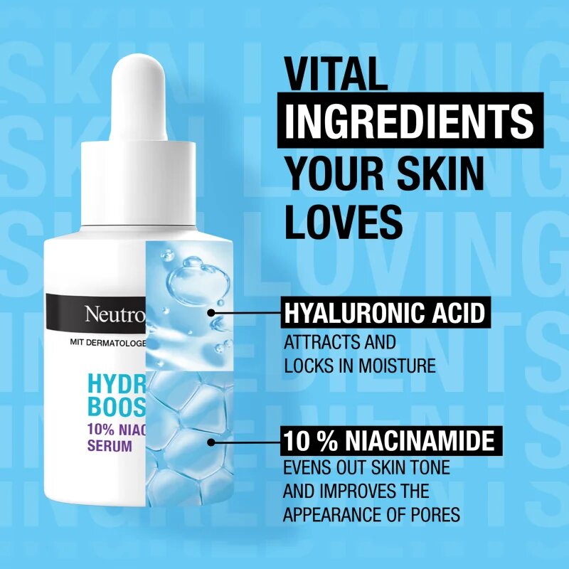 Neutrogena Hydro Boost® ser hidratant cu niacinamidă 30 ml