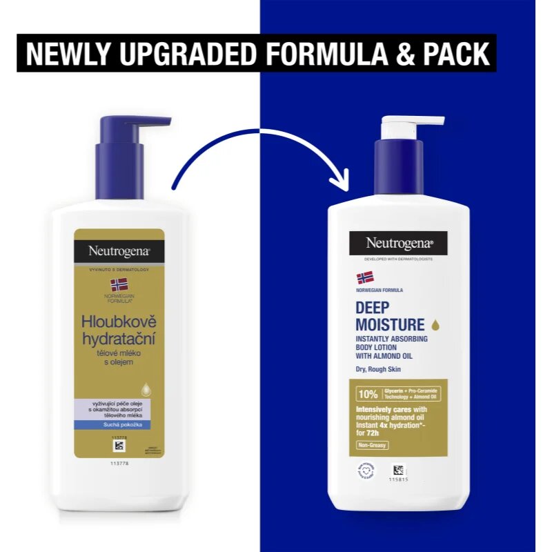 Neutrogena Norwegian Formula® Deep Moisture crema puternic hidratanta cu ulei 400 ml