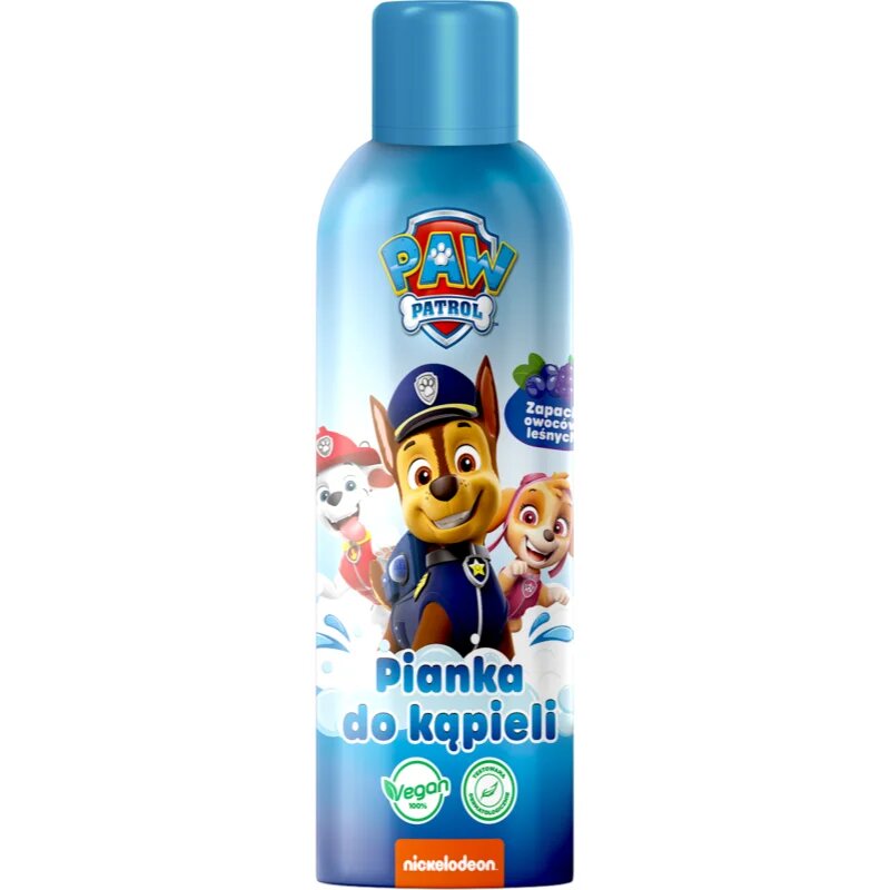 Paw Patrol Bath Foam spuma de baie pentru copii Forest Fruits 200 ml