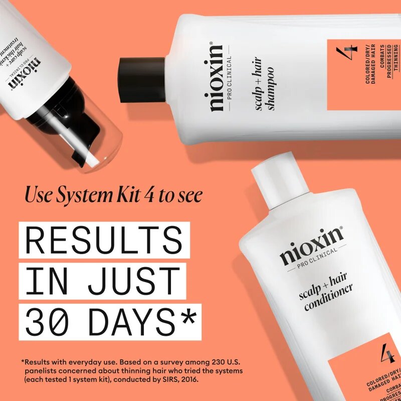 Nioxin System 4 Scalp + Hair Shampoo sampon delicat pentru par vopsit si deteriorat 300 ml
