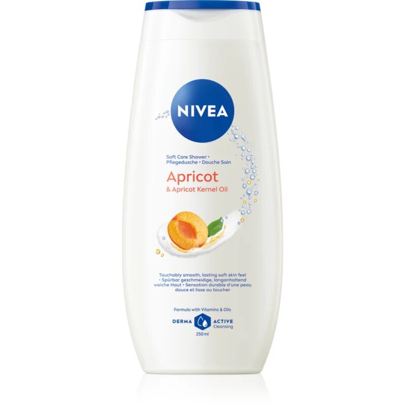 Nivea Apricot & Apricot Seed Oil gel calmant pentru dus 250 ml