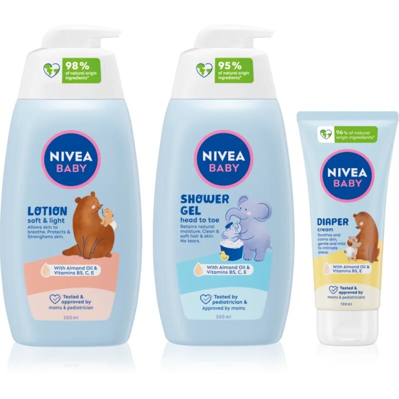 Nivea BABY ambalaj economic pentru pielea bebelusului