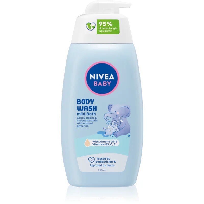 Nivea BABY gel de duș mătăsos 450 ml