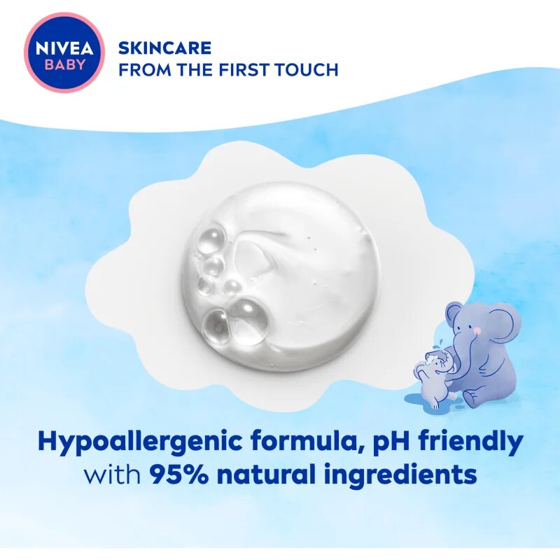 Nivea BABY gel de duș mătăsos 450 ml