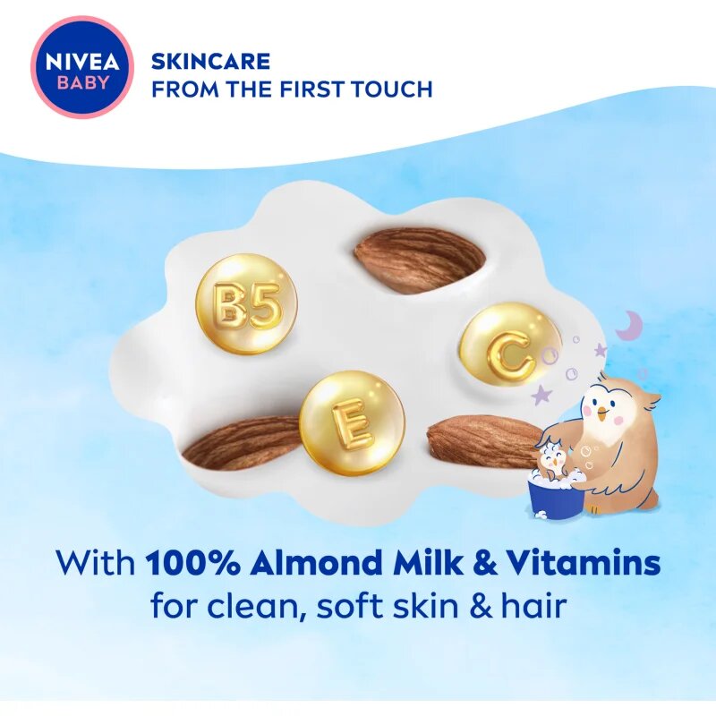 Nivea BABY gel de dus pentru corp si par 200 ml