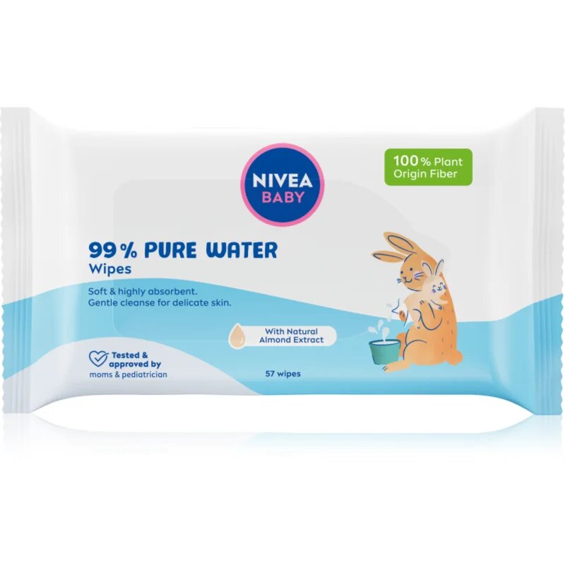 Nivea BABY Pure Water Servetele umede cu efect revigorant 57 buc