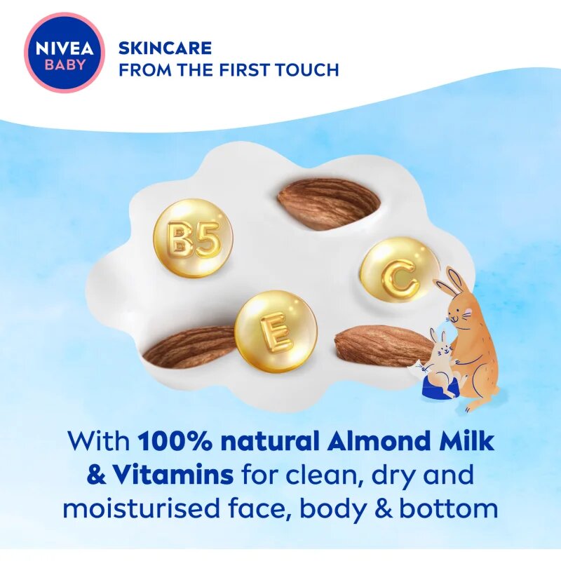 Nivea BABY Toddies șervețele umede pentru copii 57 buc