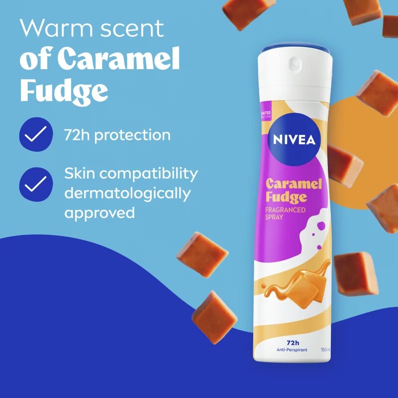 Nivea Caramel Fudge spray anti-perspirant 150 ml