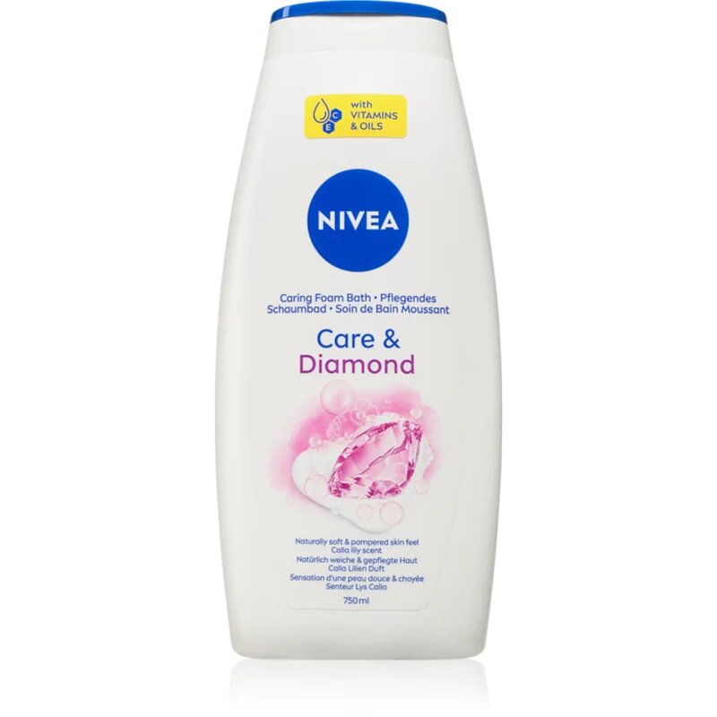 Nivea Care & Diamond gel de dus si baie 750 ml
