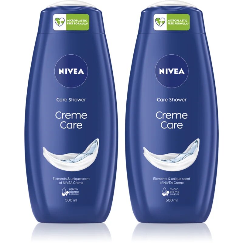 Nivea Creme Care gel cremos pentru dus ambalaj economic 2 x 500 ml