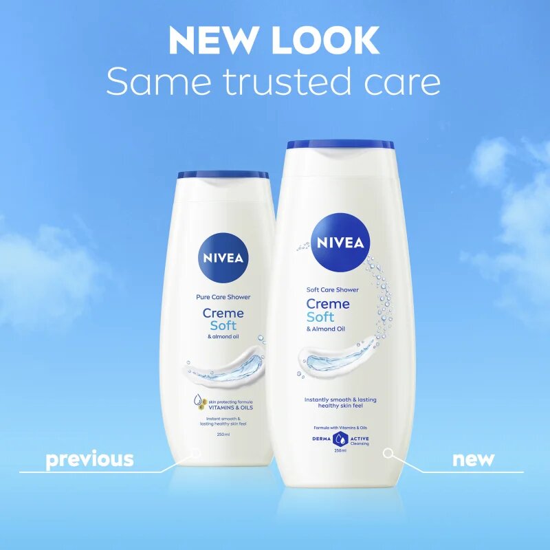 Nivea Creme Soft gel calmant pentru dus 750 ml