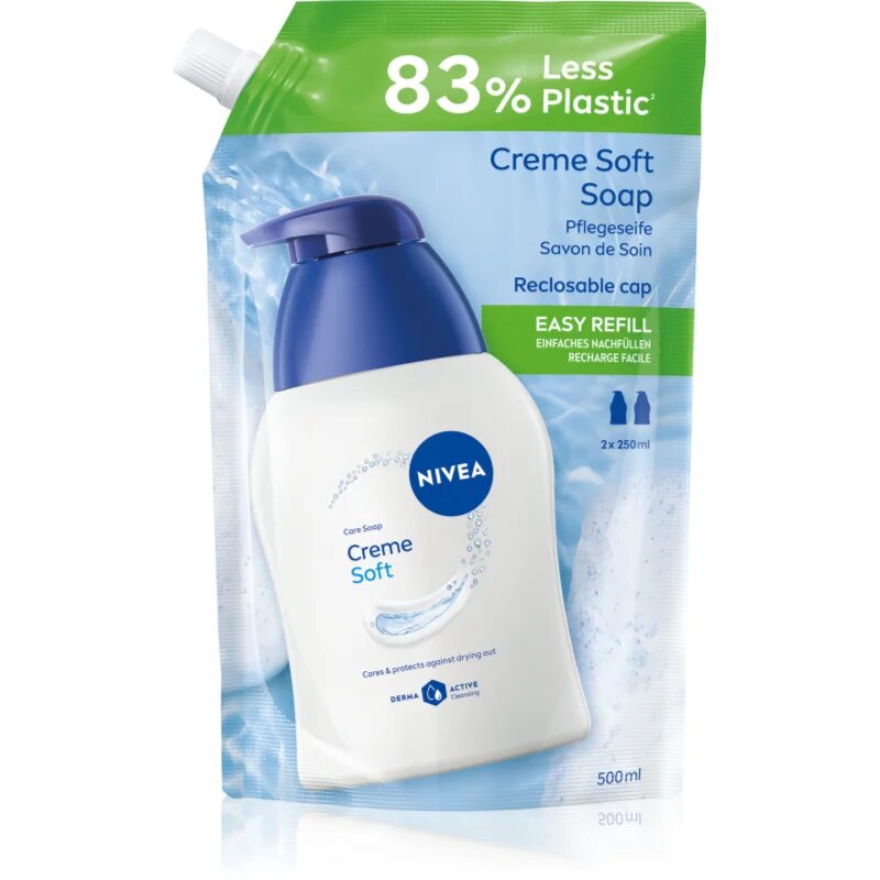 Nivea Creme Soft săpun lichid rezervă 500 ml