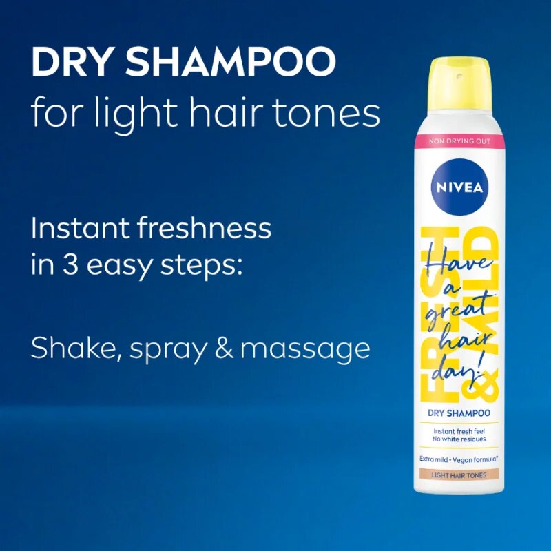 Nivea Fresh Revive șampon uscat pentru volum maxim Light Tones 200 ml