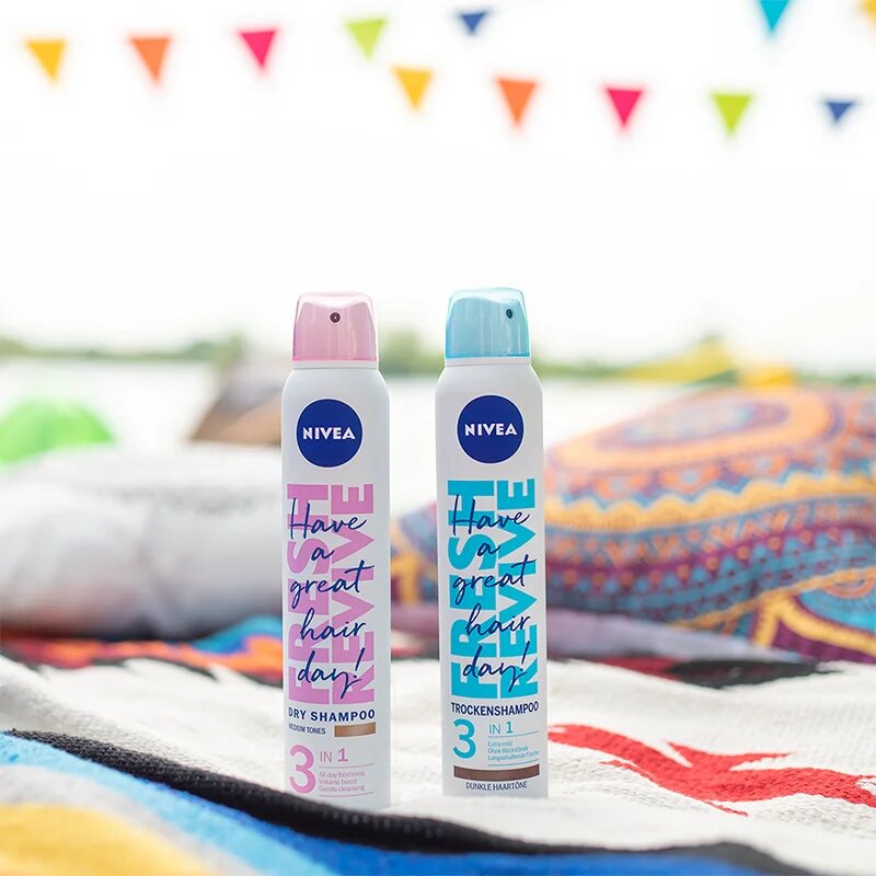 Nivea Fresh Revive șampon uscat pentru volum maxim Medium Tones 200 ml