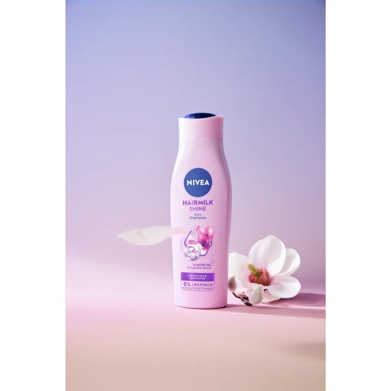 Nivea Hairmilk Shine șampon îngrijire 250 ml