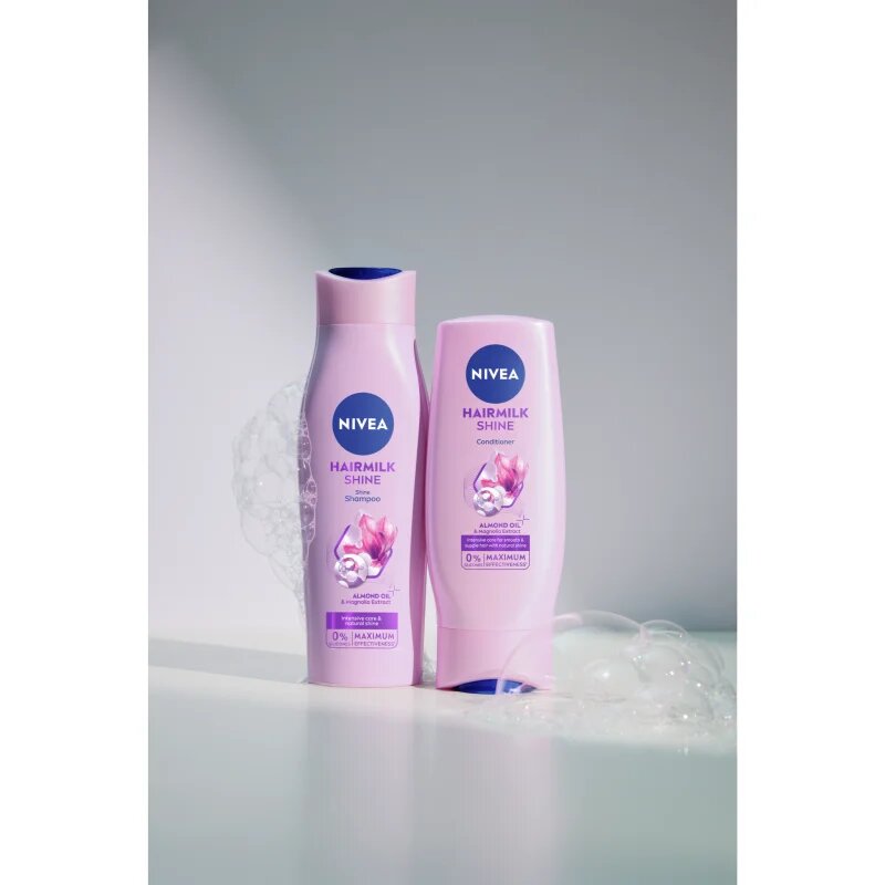 Nivea Hairmilk Shine șampon îngrijire 250 ml