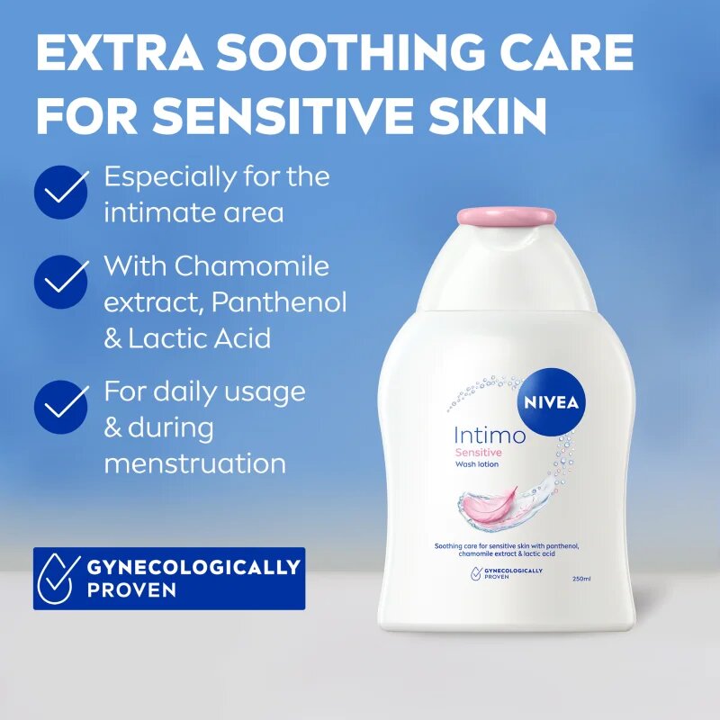 Nivea Intimo Sensitive emulsie pentru igiena intima 250 ml