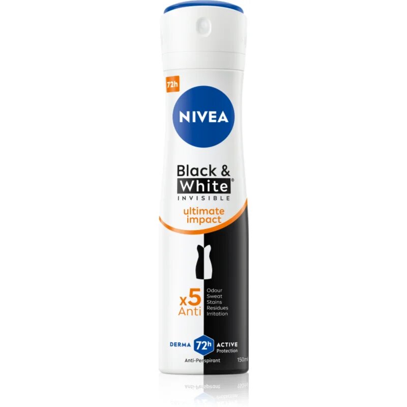 Invisible Black & White Ultimate Impact spray anti-perspirant pentru femei 150 ml