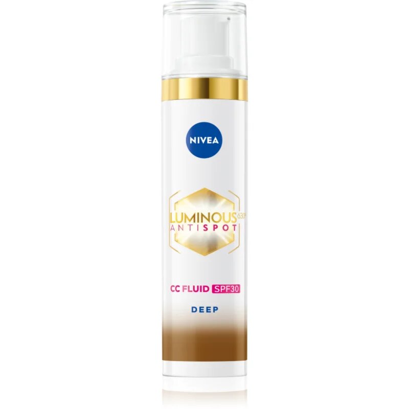 Nivea Luminous 630 Anti Spot crema CC iluminatoare SPF 30 culoare Deep 40 ml